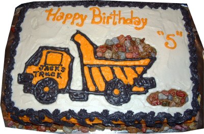Dump Truck Cake