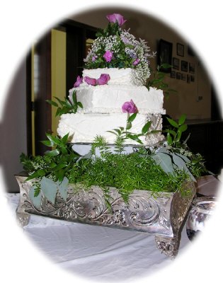 Offset Three Tier Square Cake